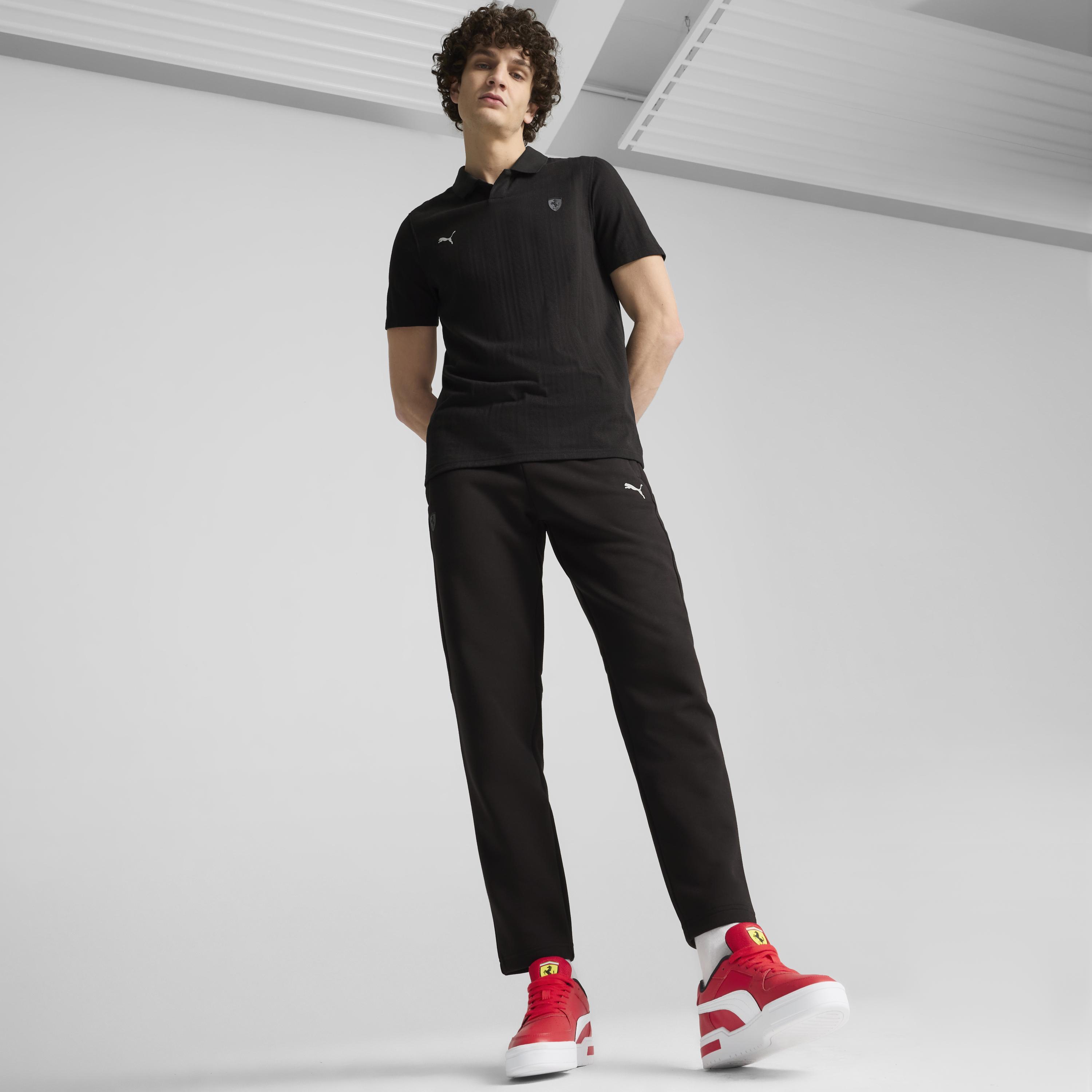 Puma Ferrari Style Polo Jacquard Erkek T-shirt