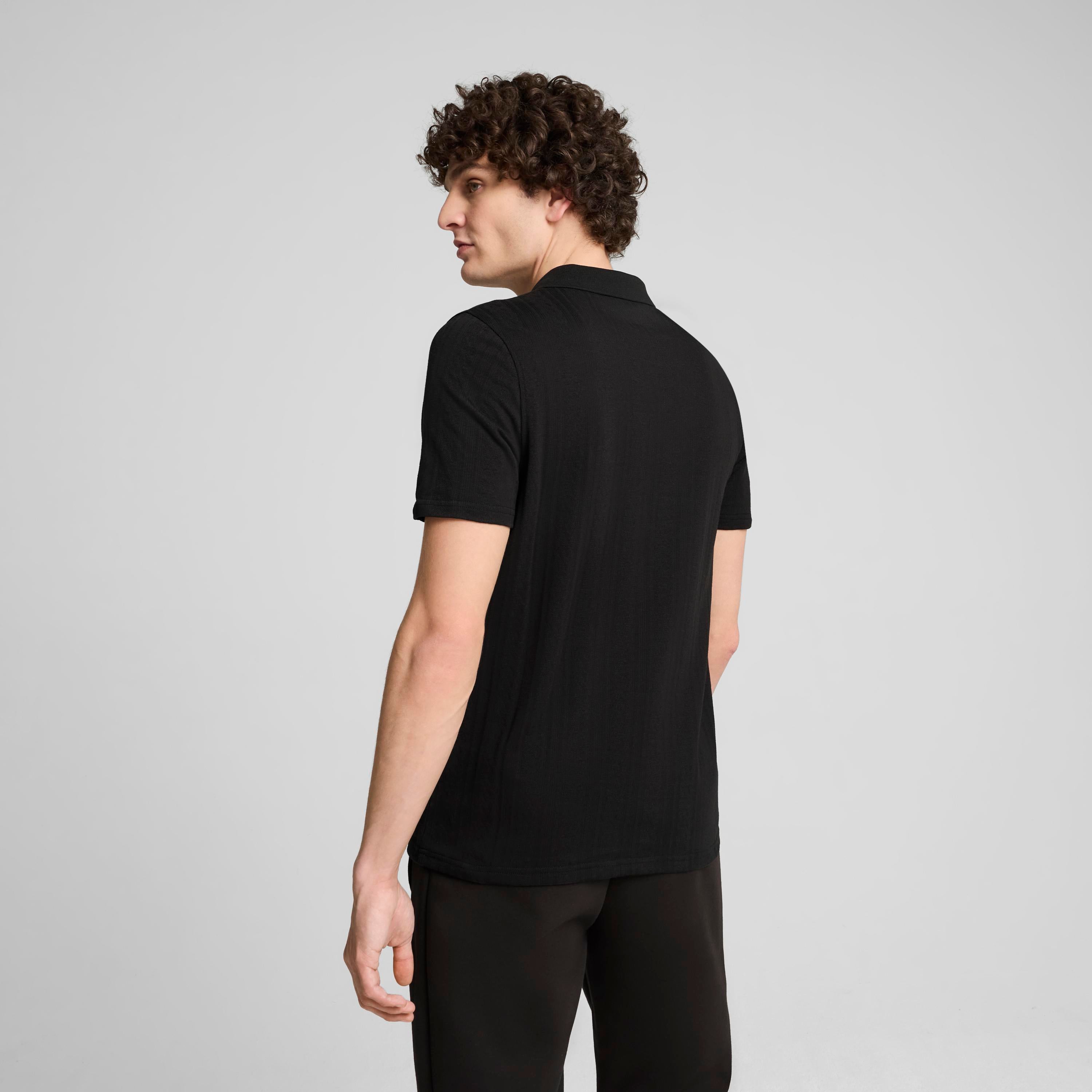 Puma Ferrari Style Polo Jacquard Erkek T-shirt