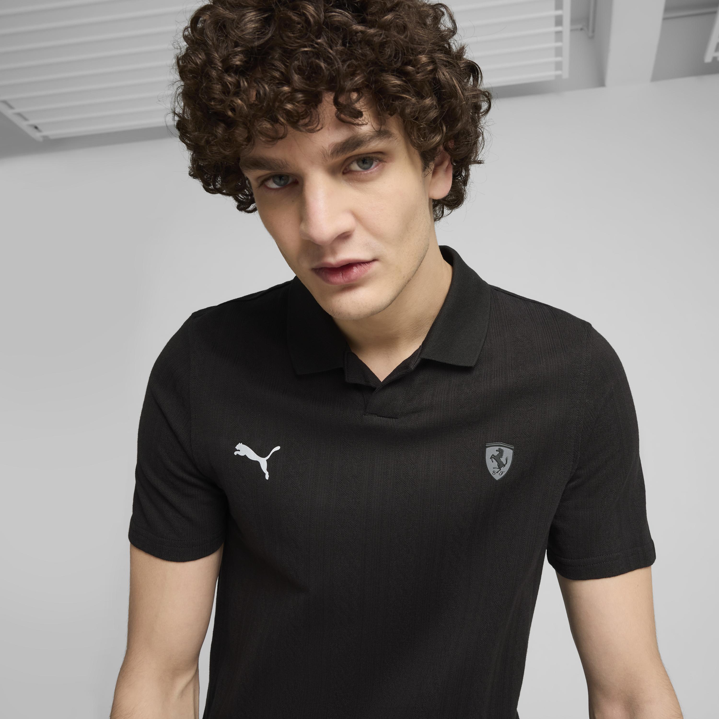 Puma Ferrari Style Polo Jacquard Erkek T-shirt