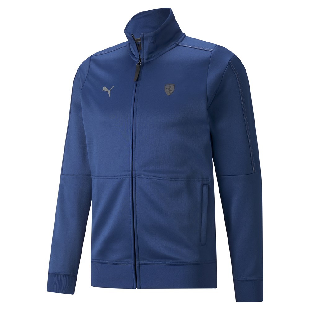 Puma Ferrari Style T7 Track Jacket Erkek Mavi Günlük Ceket - 533330-07