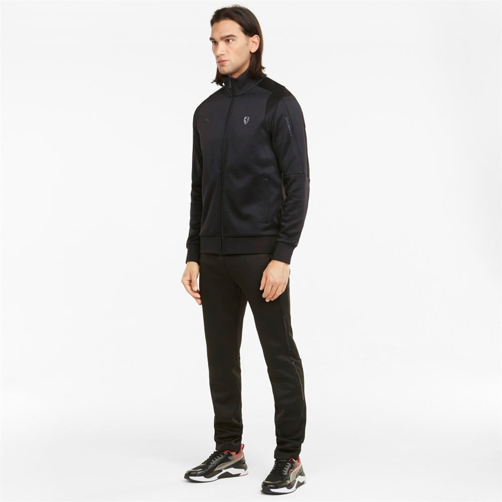 Puma Ferrari Style T7 Track Jacket Erkek Siyah Ceket - 53176501