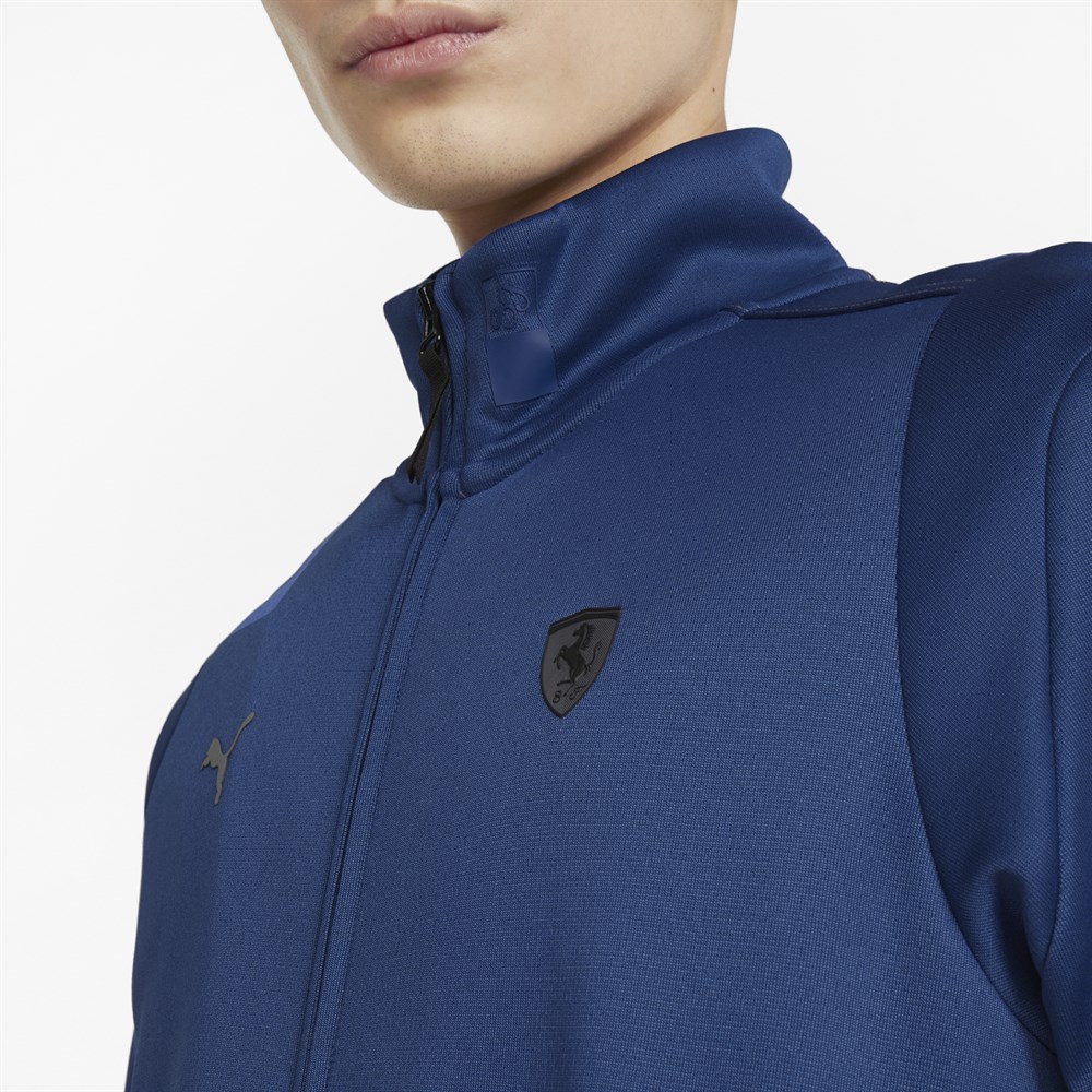 Puma Ferrari Style T7 Track Jacket Erkek Mavi Günlük Ceket - 533330-07