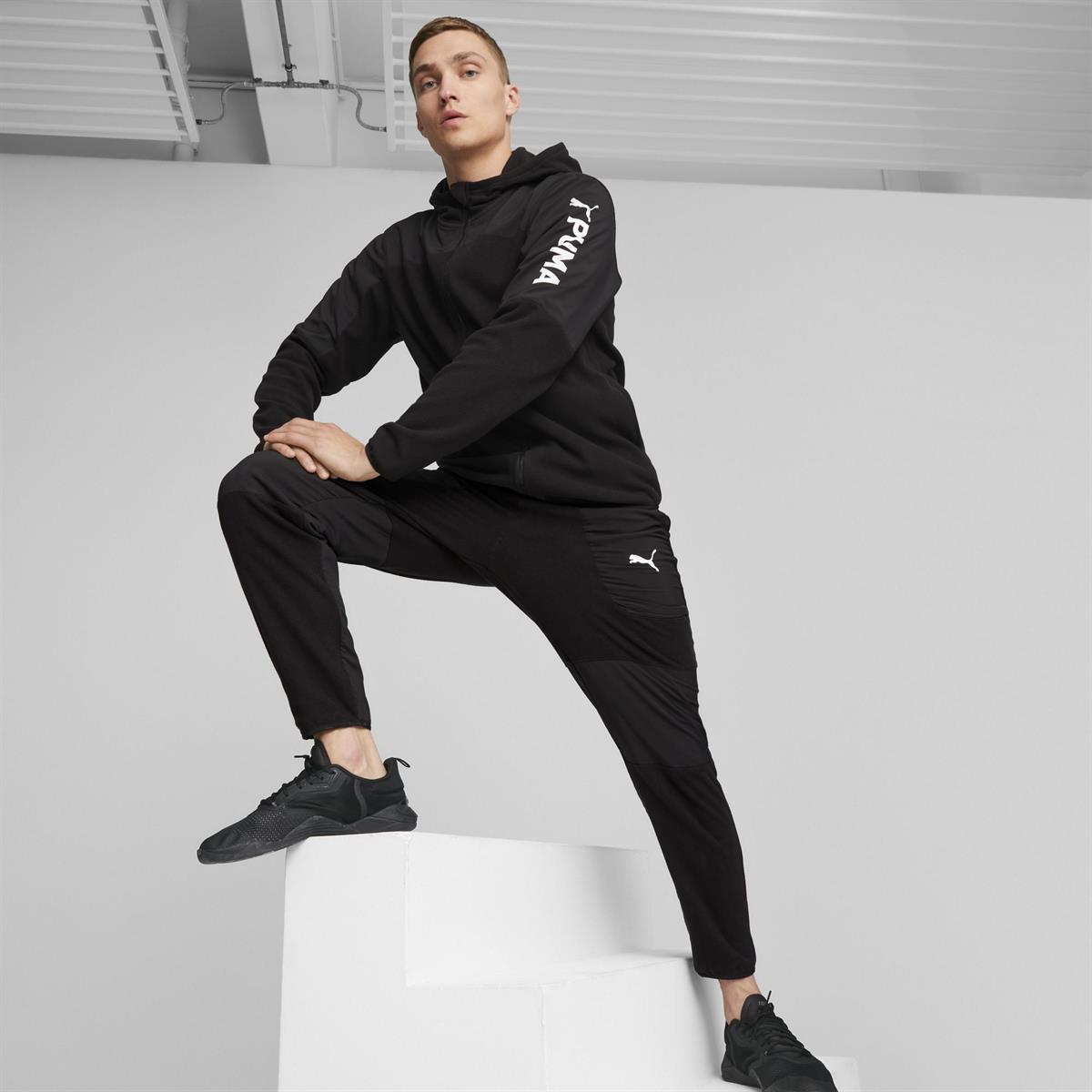 Puma Fit Hybrid Polar Fleece/Woven Pant Erkek Eşofman Altı