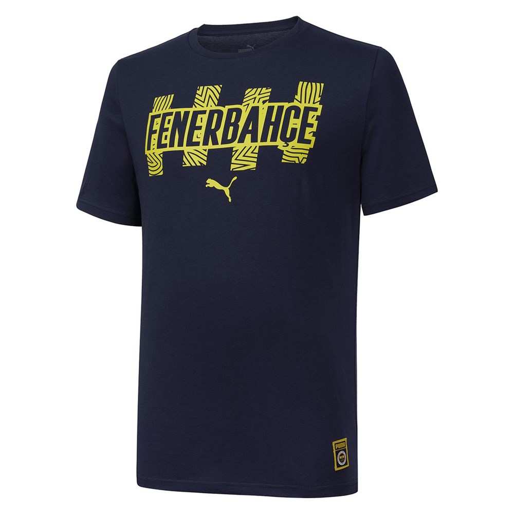 Puma FSK FtblCore Tee Erkek Mavi T-shirt - 76702205