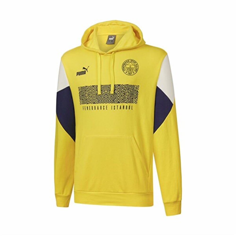 Puma FSK FtblCulture Hoody Erkek Sarı Sweatshirt - 76703301