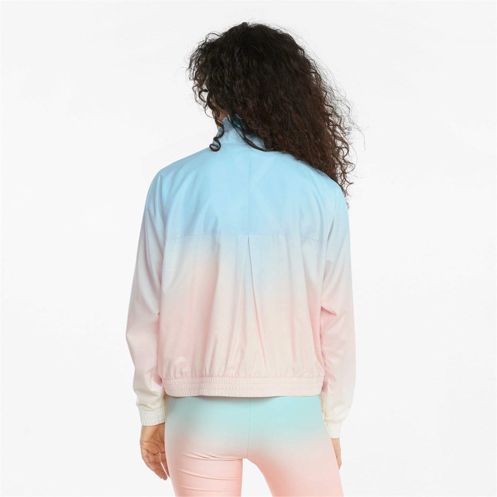 Puma Gloaming AOP Full-Zip Jacket Kadın Mavi Ceket - 84595776