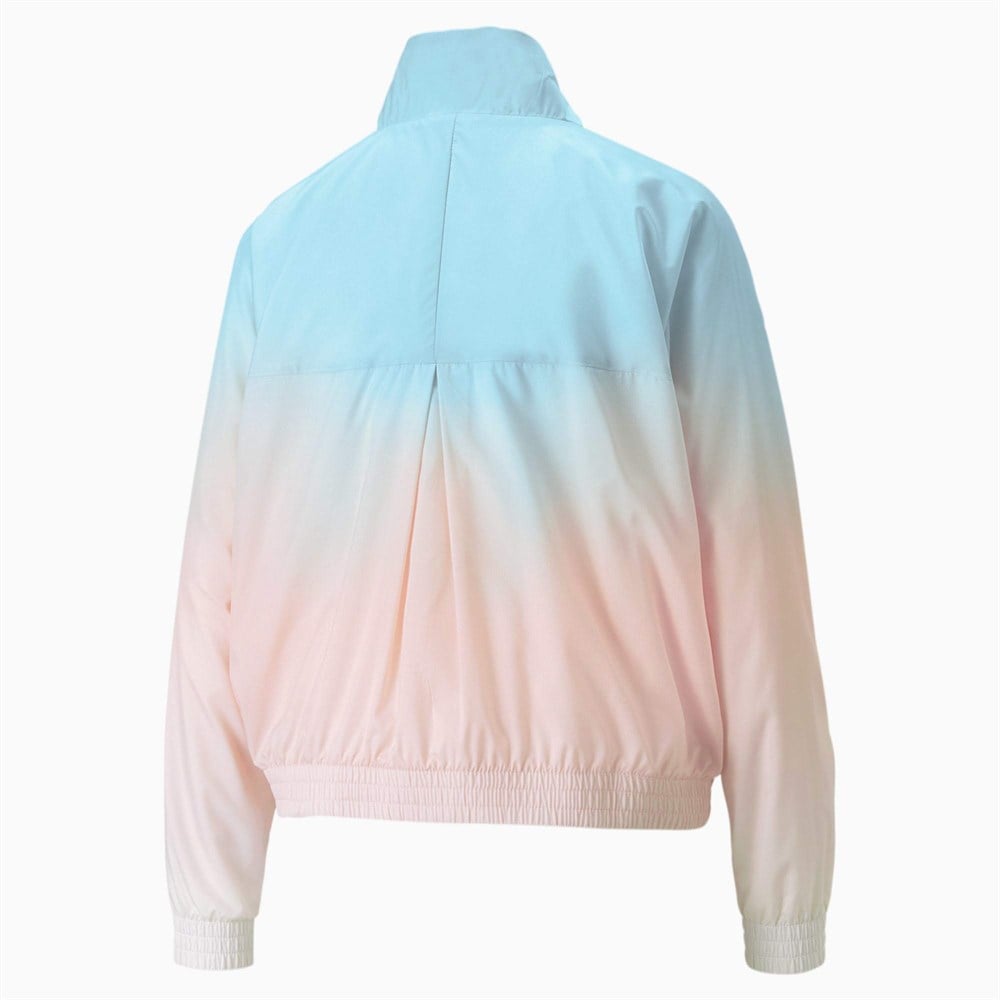 Puma Gloaming AOP Full-Zip Jacket Kadın Mavi Ceket - 84595776