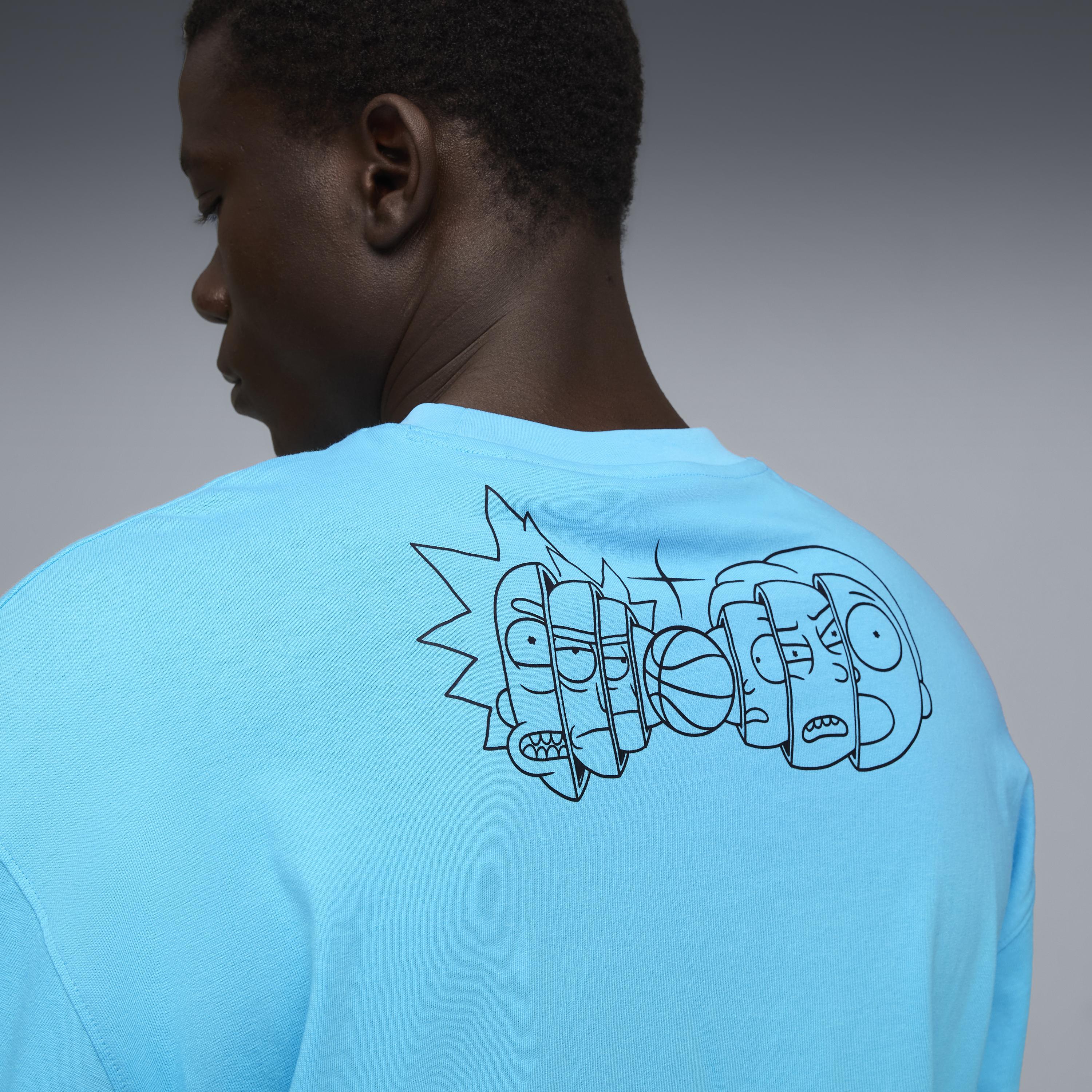 Puma Hoops X Rick And Morty Ls Erkek Yetişkin T-shirt