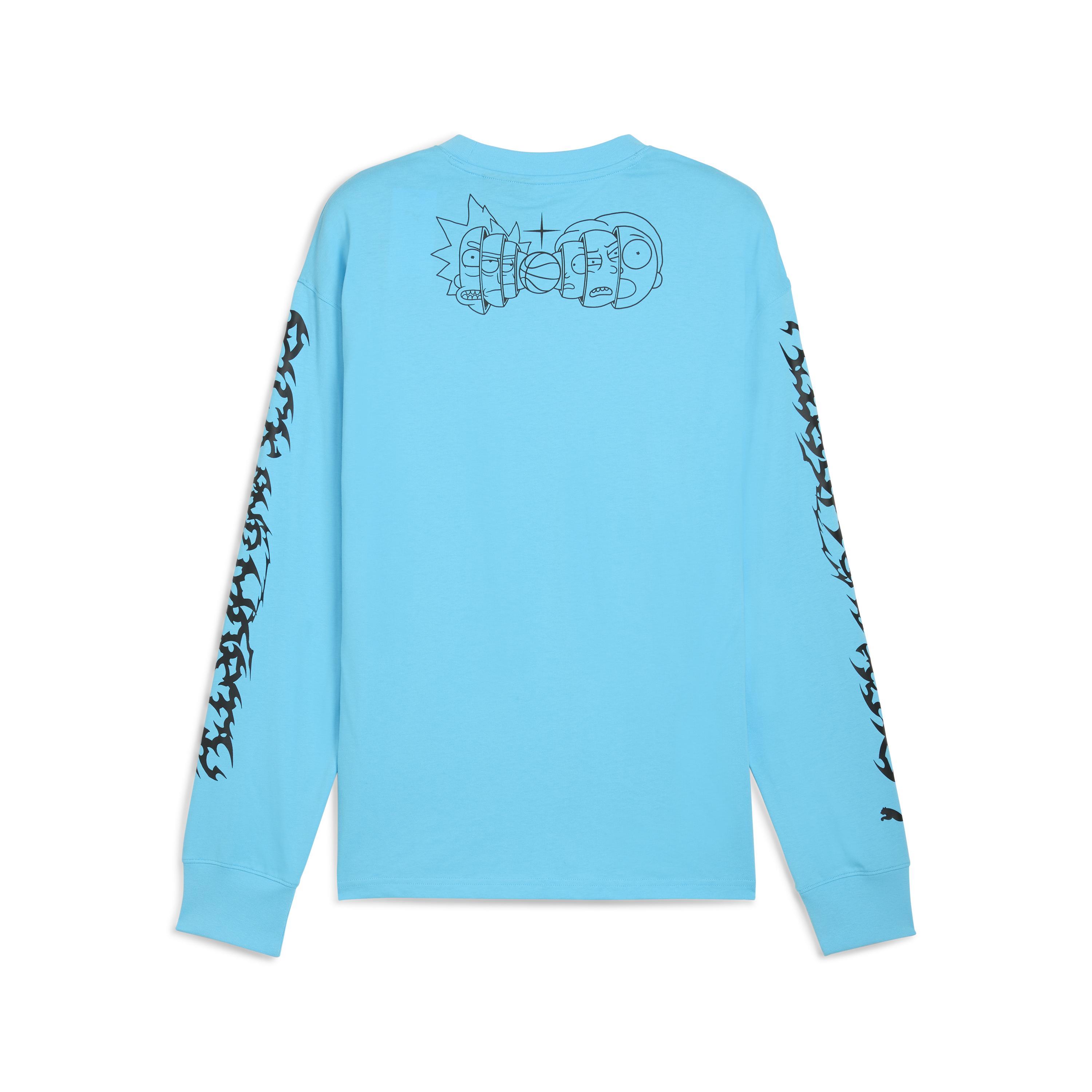Puma Hoops X Rick And Morty Ls Erkek Yetişkin T-shirt