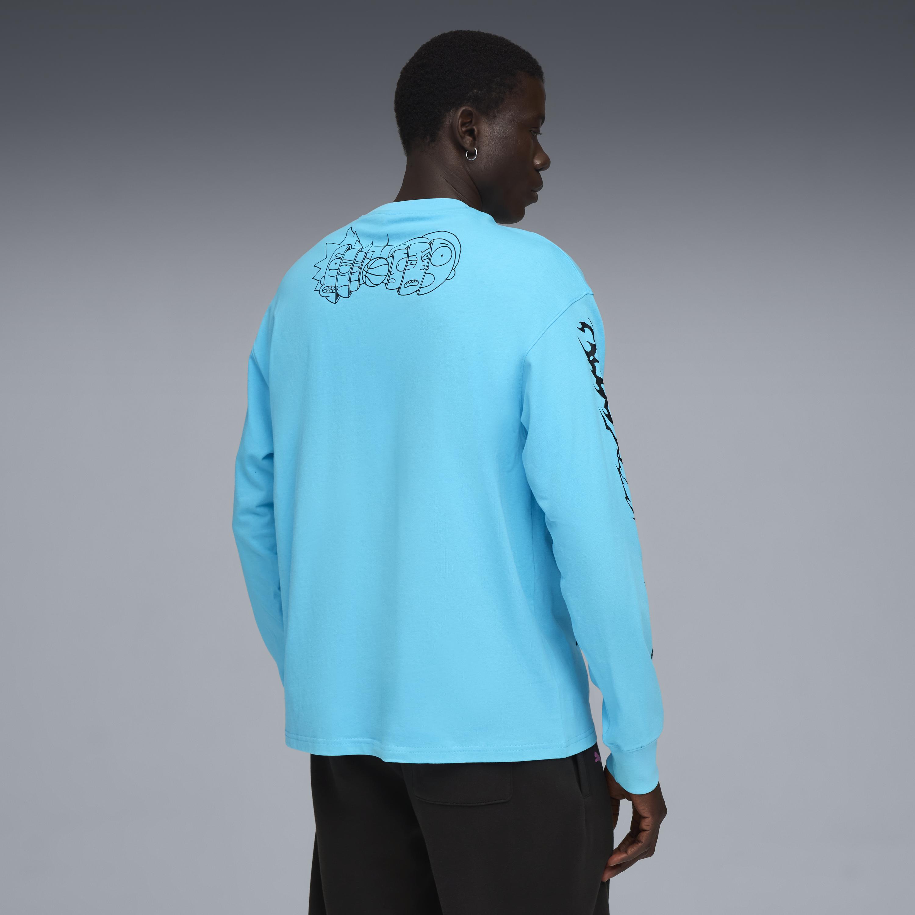 Puma Hoops X Rick And Morty Ls Erkek Yetişkin T-shirt