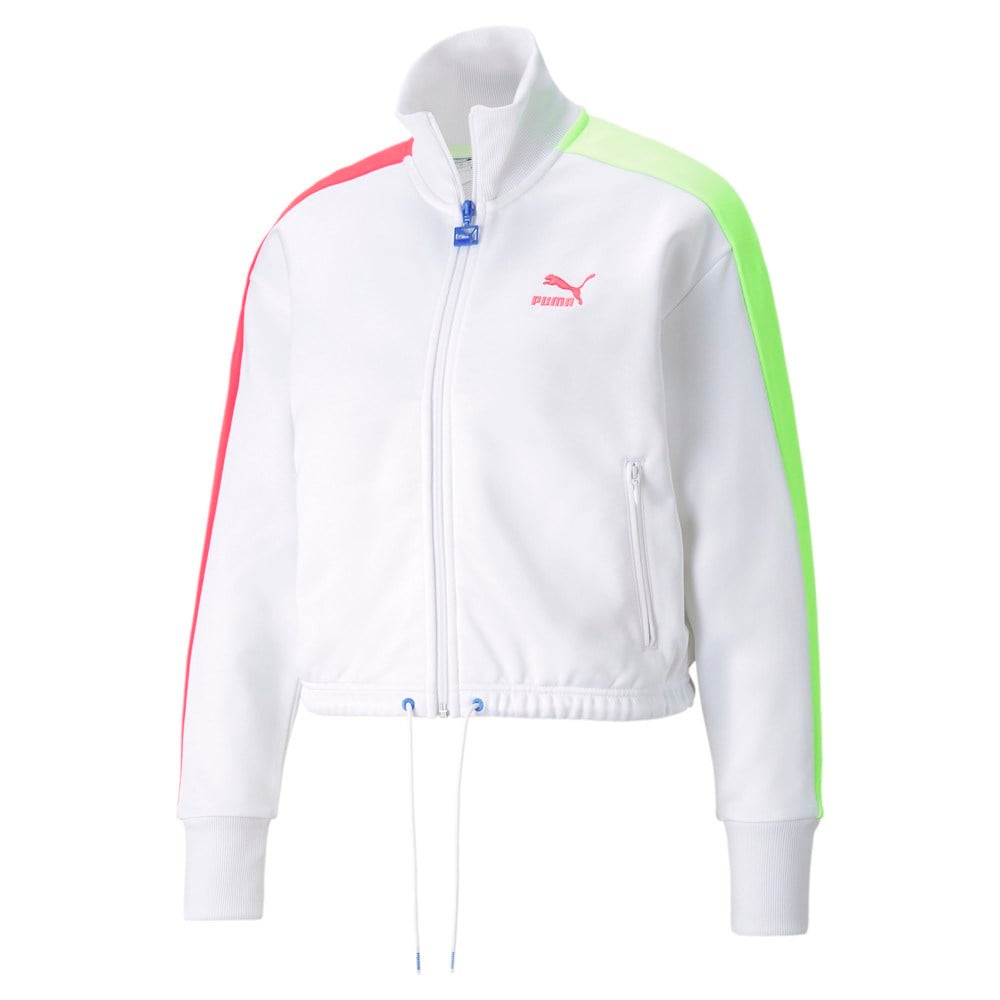 Puma Iconic T7 Crop Jacket PT Kadın Beyaz Sweatshirt - 53162302