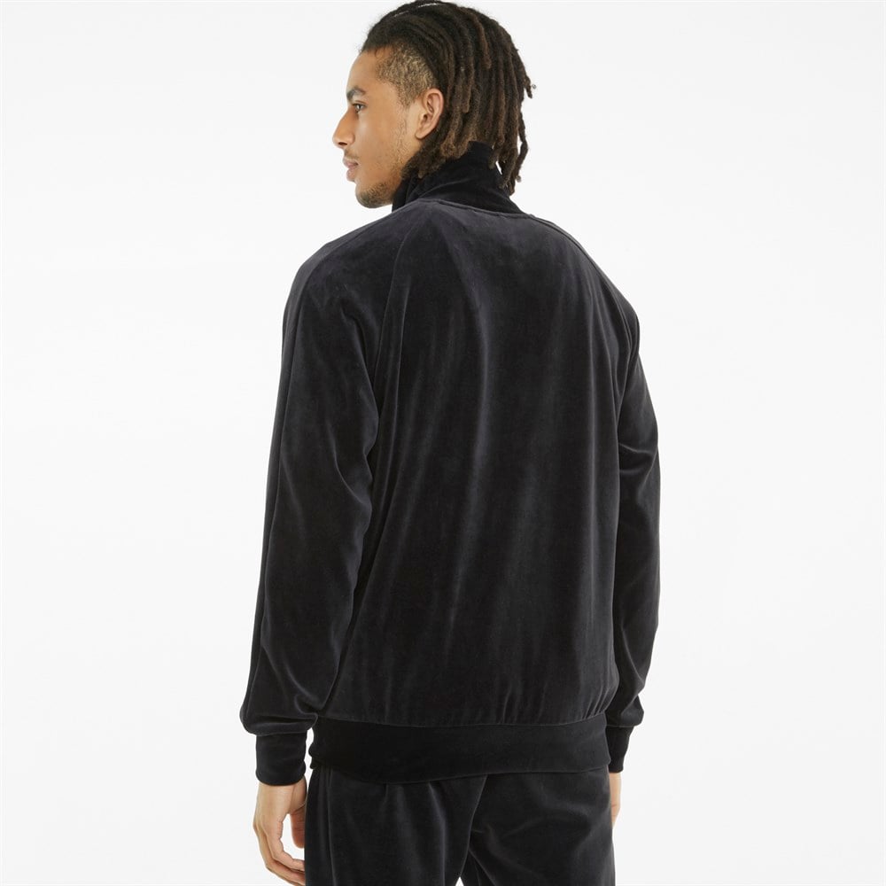 Puma Iconic T7 Track Jacket Erkek Siyah Sweatshirt - 85592801