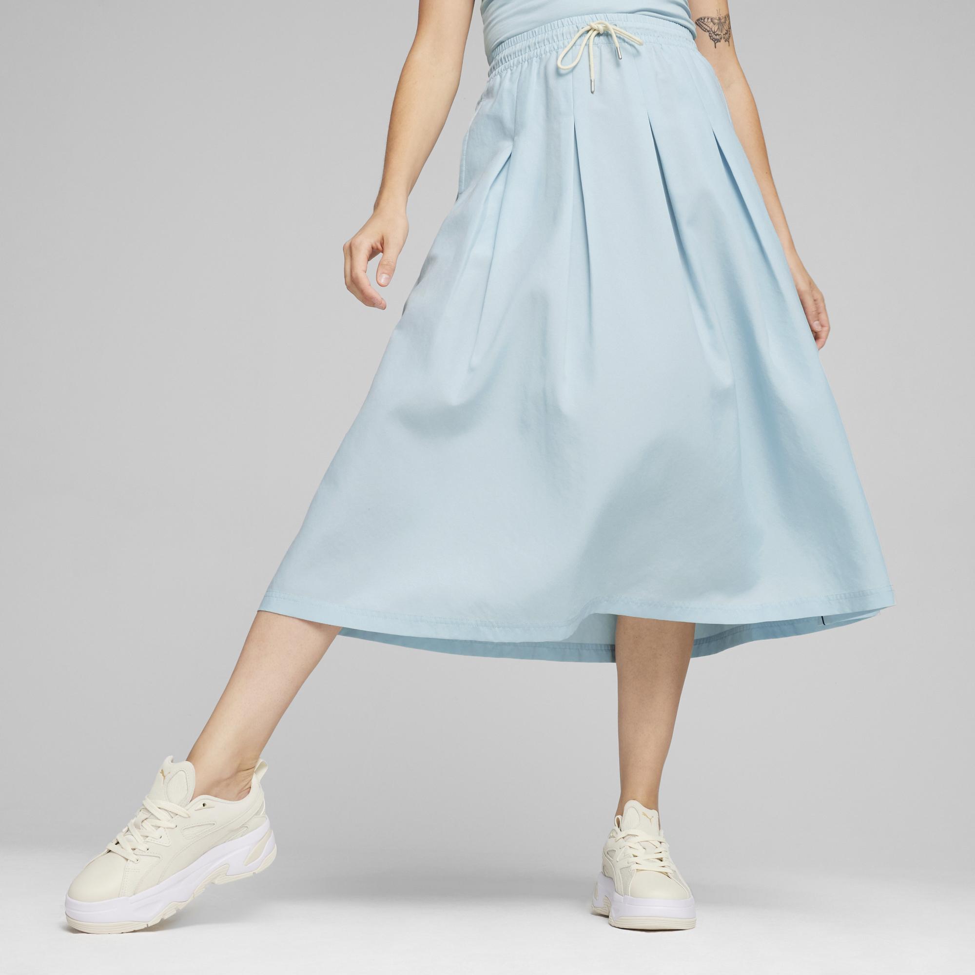 Puma infuse Pleated Midi Skirt Kadın Etek
