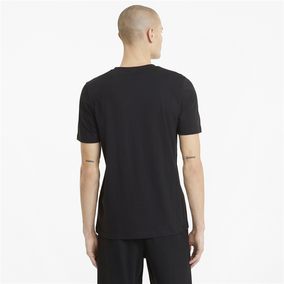 PUMA INTL Tee Puma Black-Archive logo