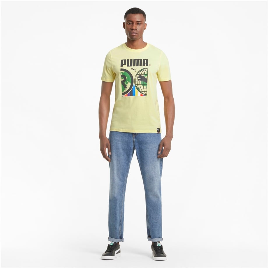 PUMA INTL Tee Yellow Pear