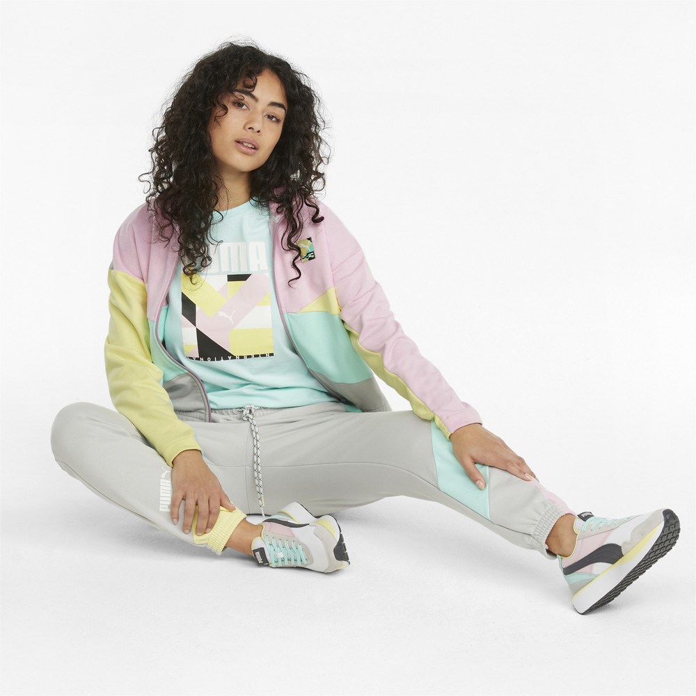 Puma INTL Track Jacket TR Kadın Gri Sweatshirt - 53165109