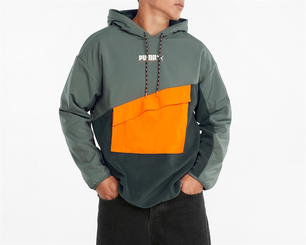 Puma Intl Winterized Hoodie Erkek Yeşil Sweatshirt - 53156680