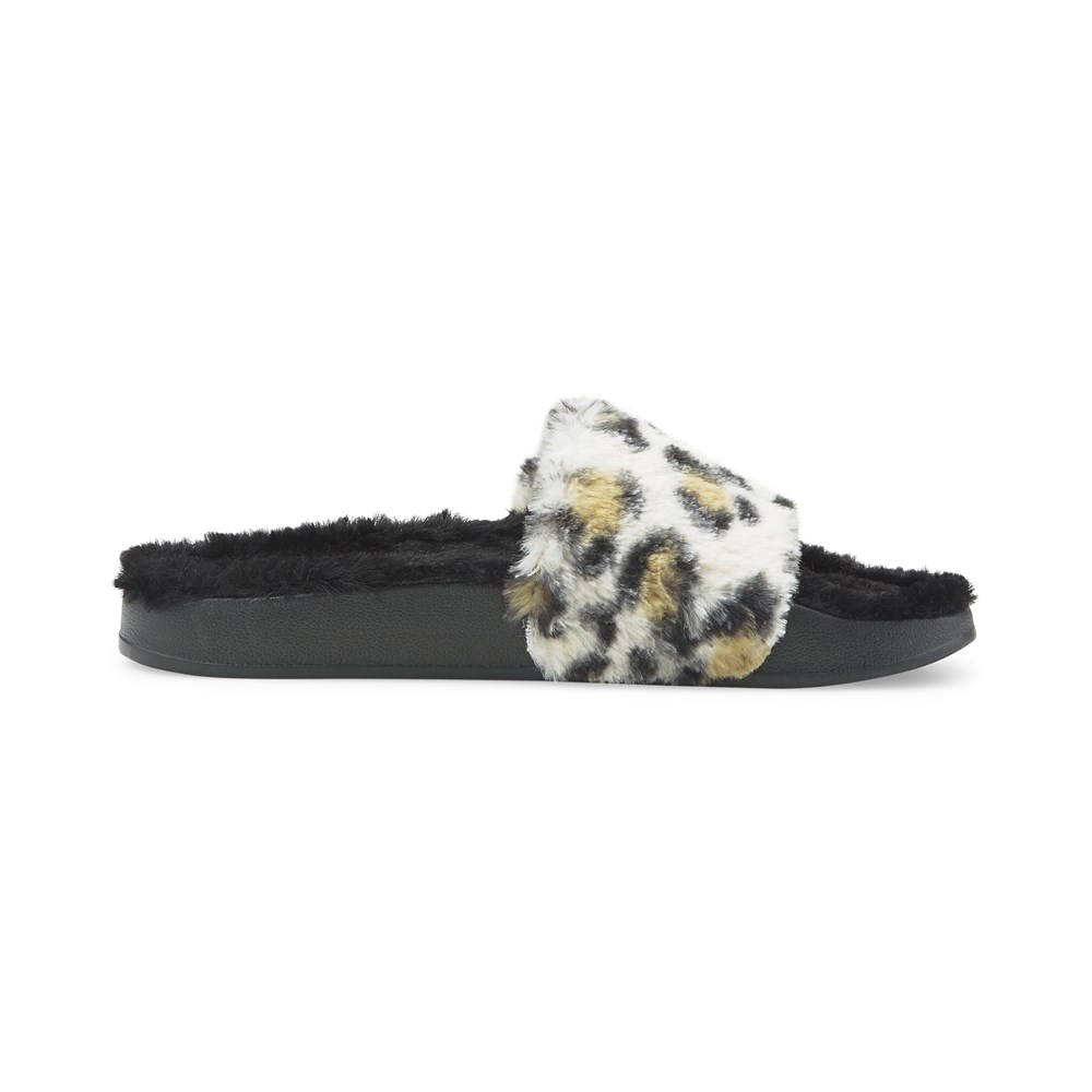 Puma Leadcat 2.0 Wns Fluff Safari Kadın Siyah Günlük Terlik - 385804-01