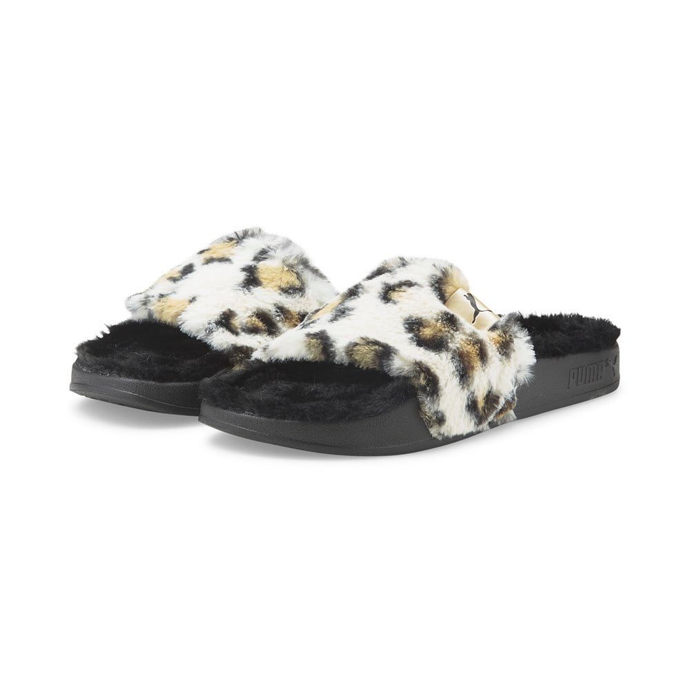 Puma Leadcat 2.0 Wns Fluff Safari Kadın Siyah Günlük Terlik - 385804-01