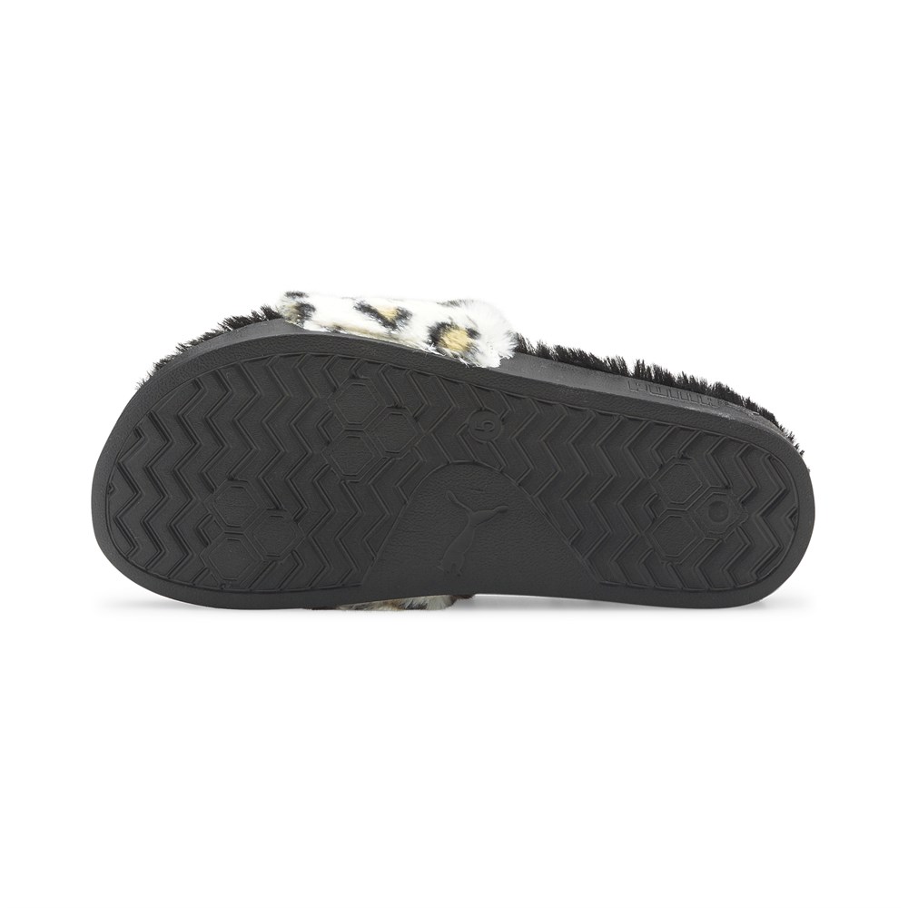 Puma Leadcat 2.0 Wns Fluff Safari Kadın Siyah Günlük Terlik - 385804-01