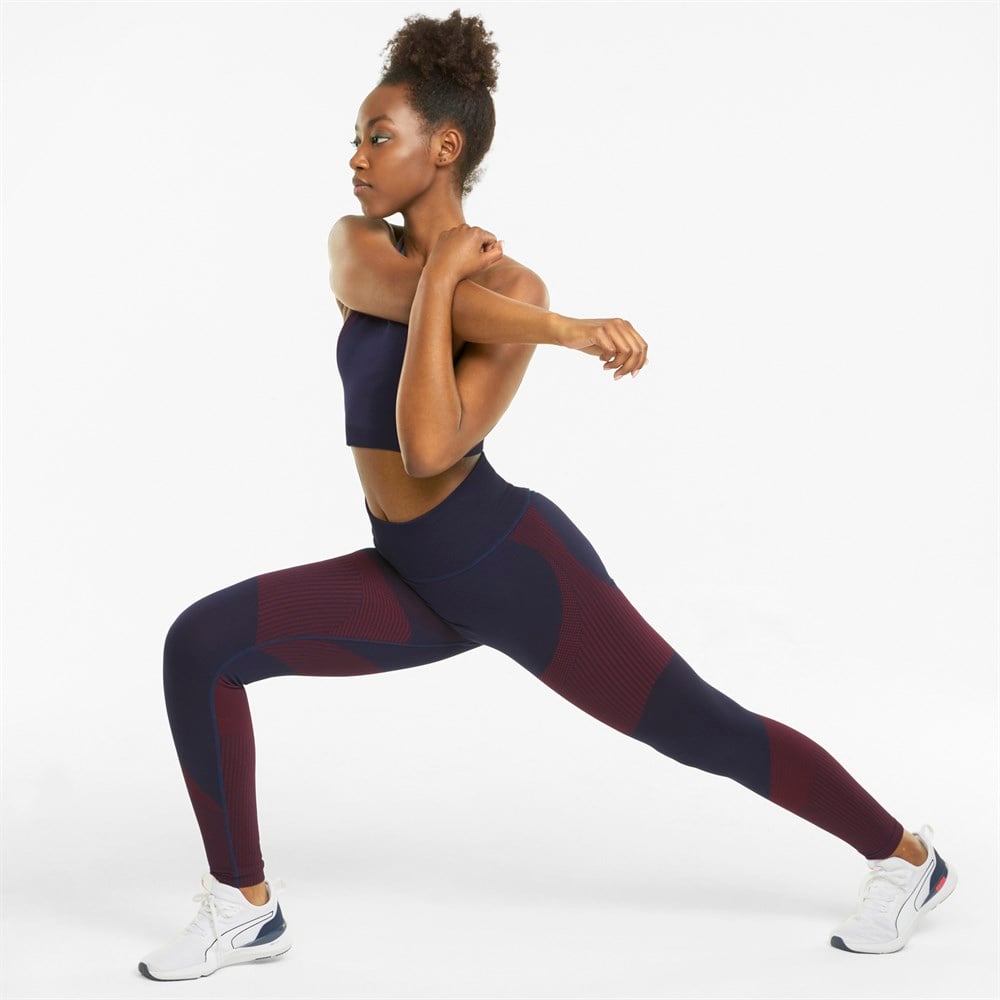 Puma Low Impact Long Line Seamless Bra Kadın Lacivert Bra - 52094766