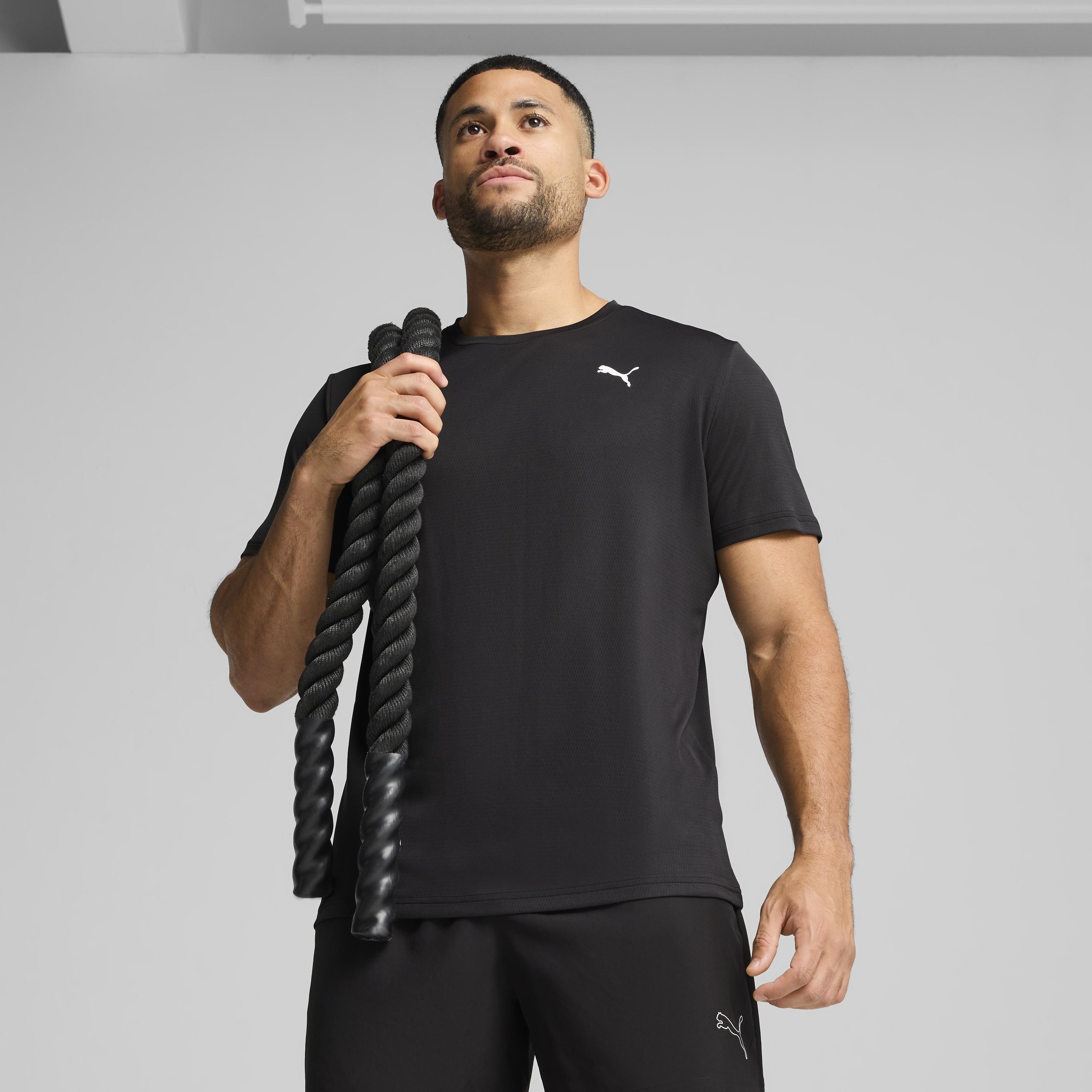 Puma M Tad Ess Poly Texture Tee Erkek Yetişkin T-shirt