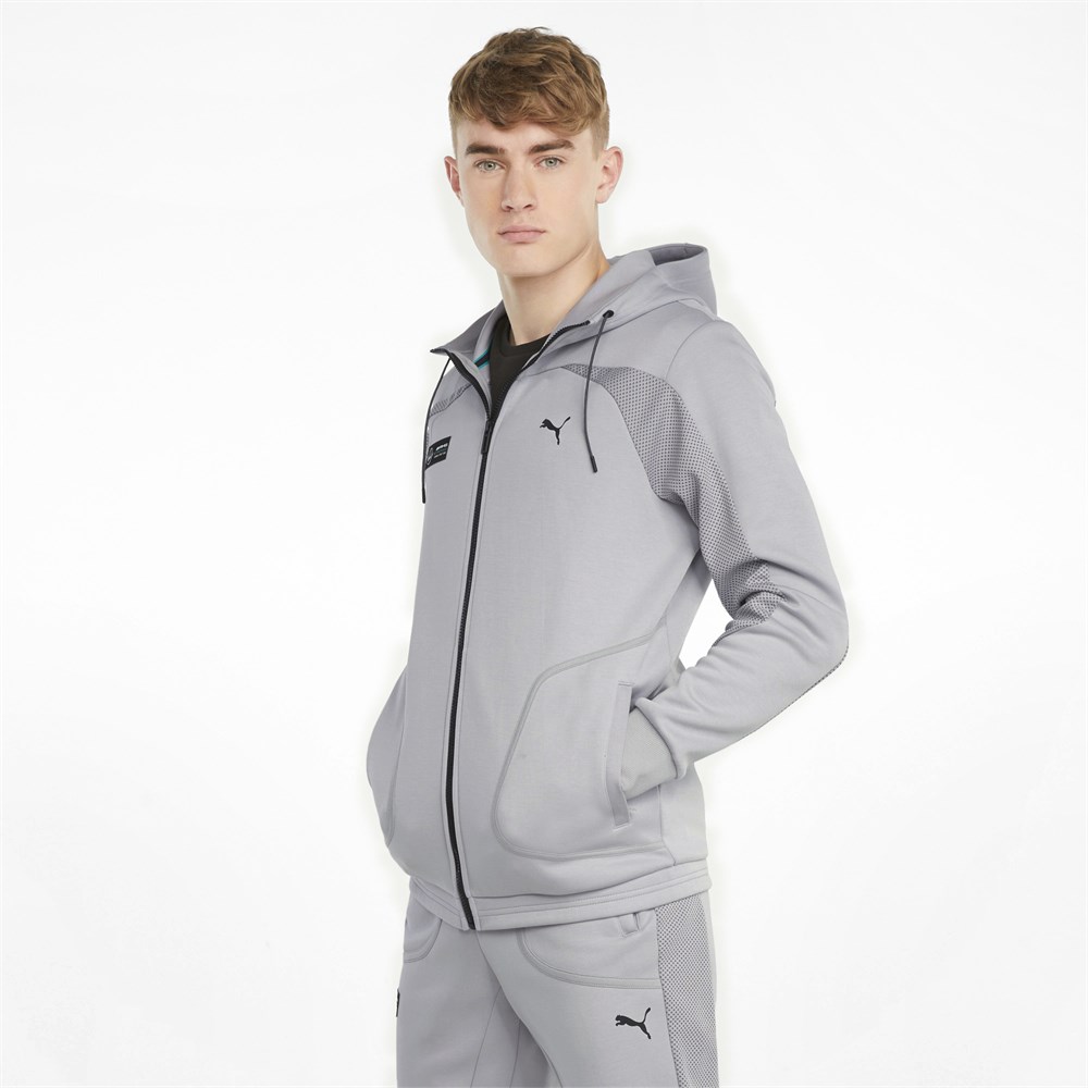 Puma MAPF1 Hooded Sweat Jacket Erkek Gri Sweatshirt - 53187802