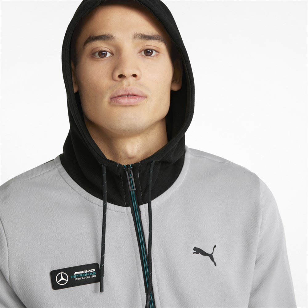 Puma Mapf1 Hooded Sweat Jacket Erkek Gri Günlük Ceket - 533607-02
