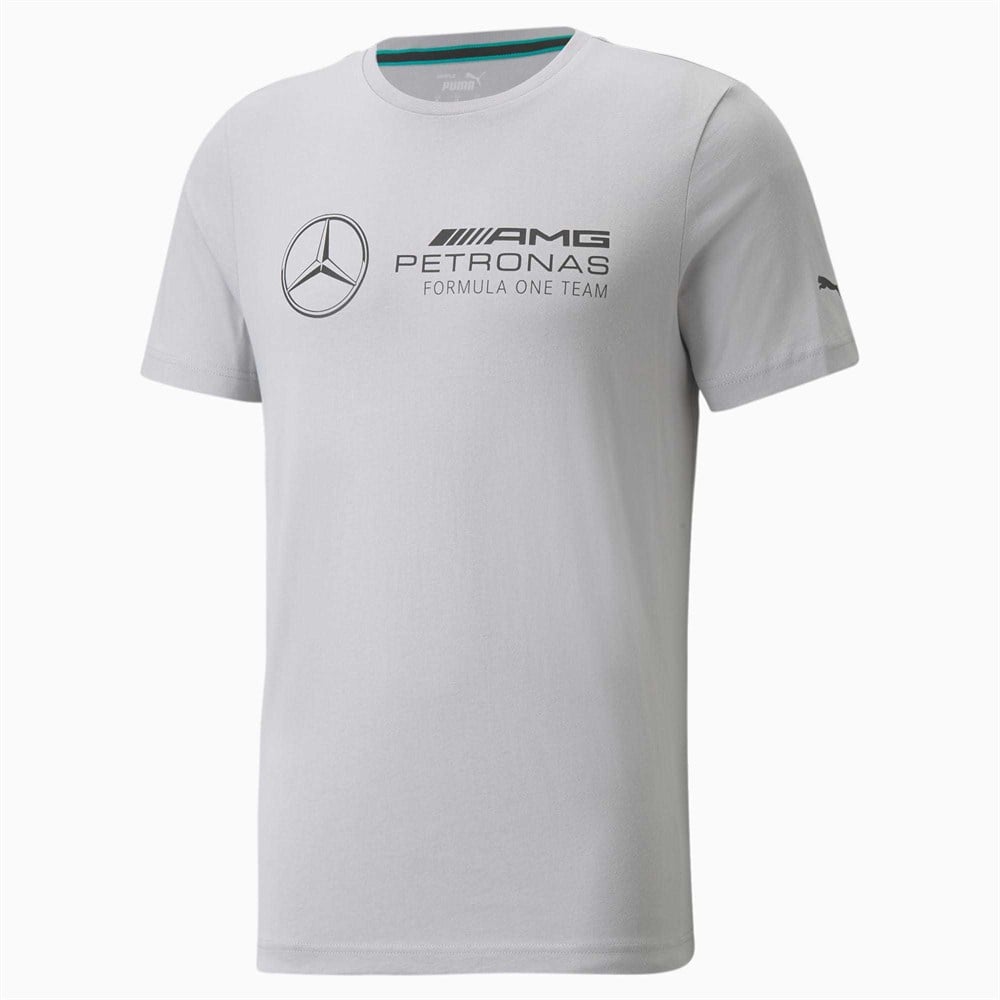 Puma MAPF1 Logo Tee Erkek Gri T-shirt - 53188502