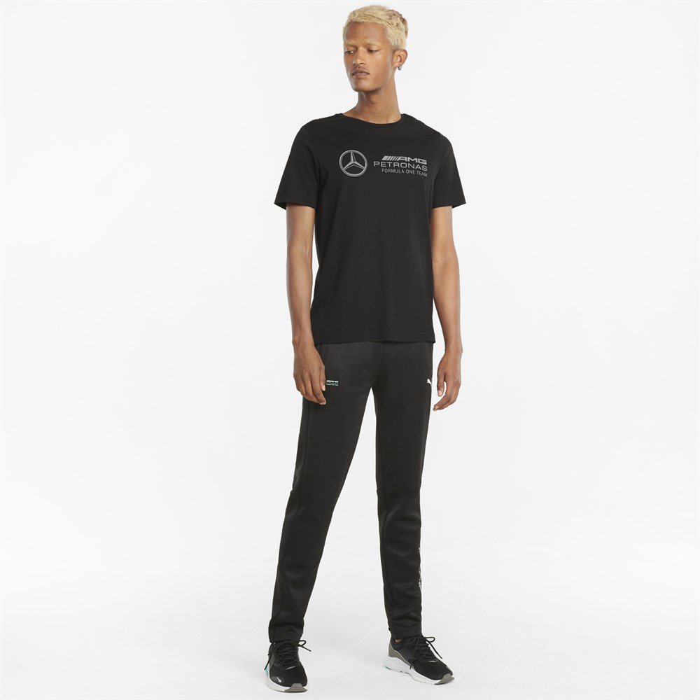 Puma MAPF1 Logo Tee Erkek Siyah T-shirt - 53188501