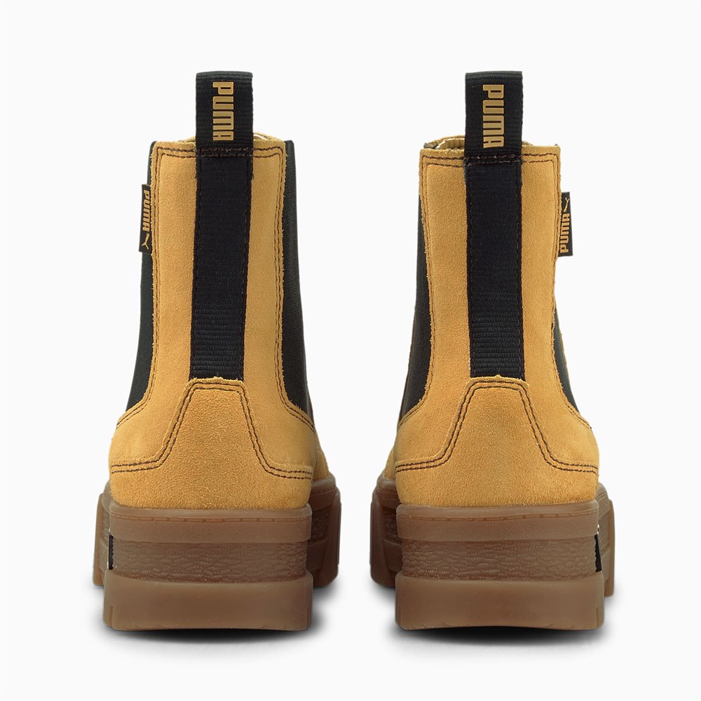 Puma Mayze Chelsea Suede Wn's Kadın Krem Günlük Ayakkabı - 38282904
