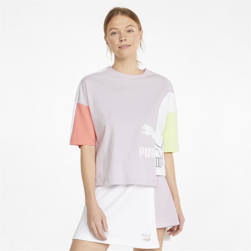 Puma Mis Oversized Tee Kadın Lila Günlük T-shirt - 534468-17