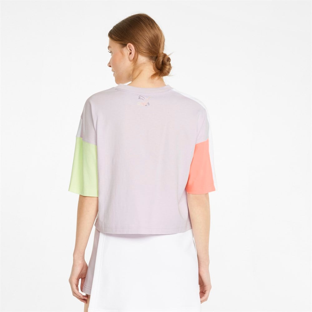 Puma Mis Oversized Tee Kadın Lila Günlük T-shirt - 534468-17