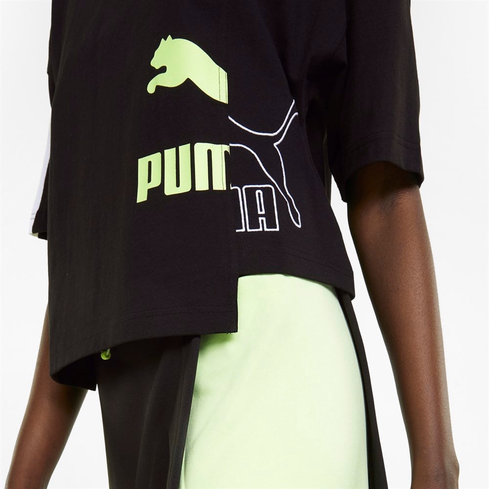 Puma Mis Oversized Tee Kadın Siyah Günlük T-shirt - 534468-01