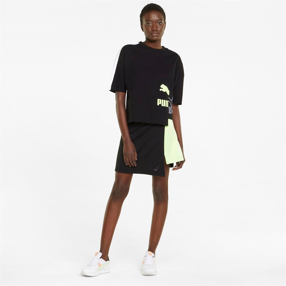 Puma Mis Oversized Tee Kadın Siyah Günlük T-shirt - 534468-01