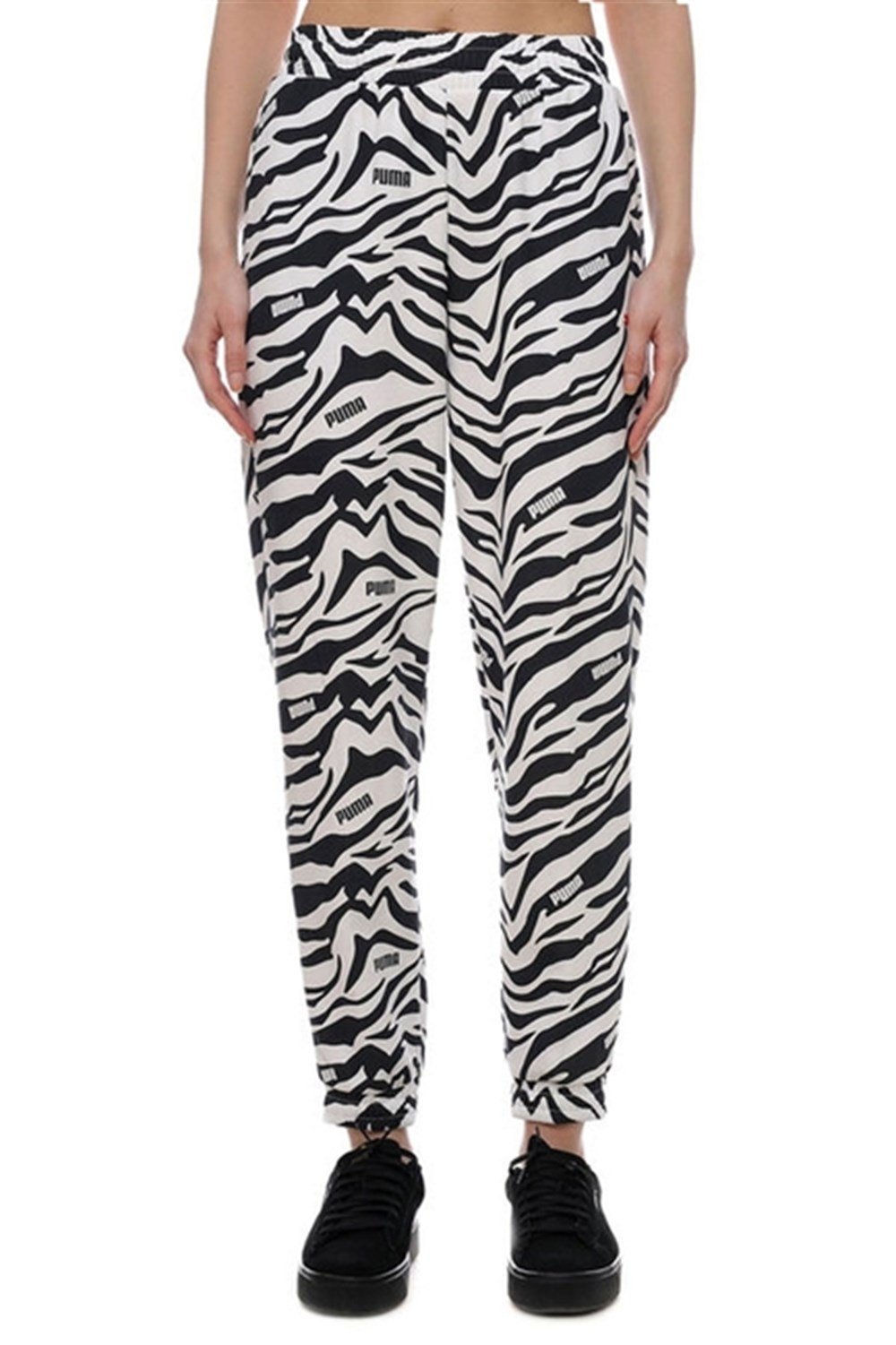 Puma Modern Sports AOP Pants cl Kadın Beyaz Eşofman Altı - 85591102