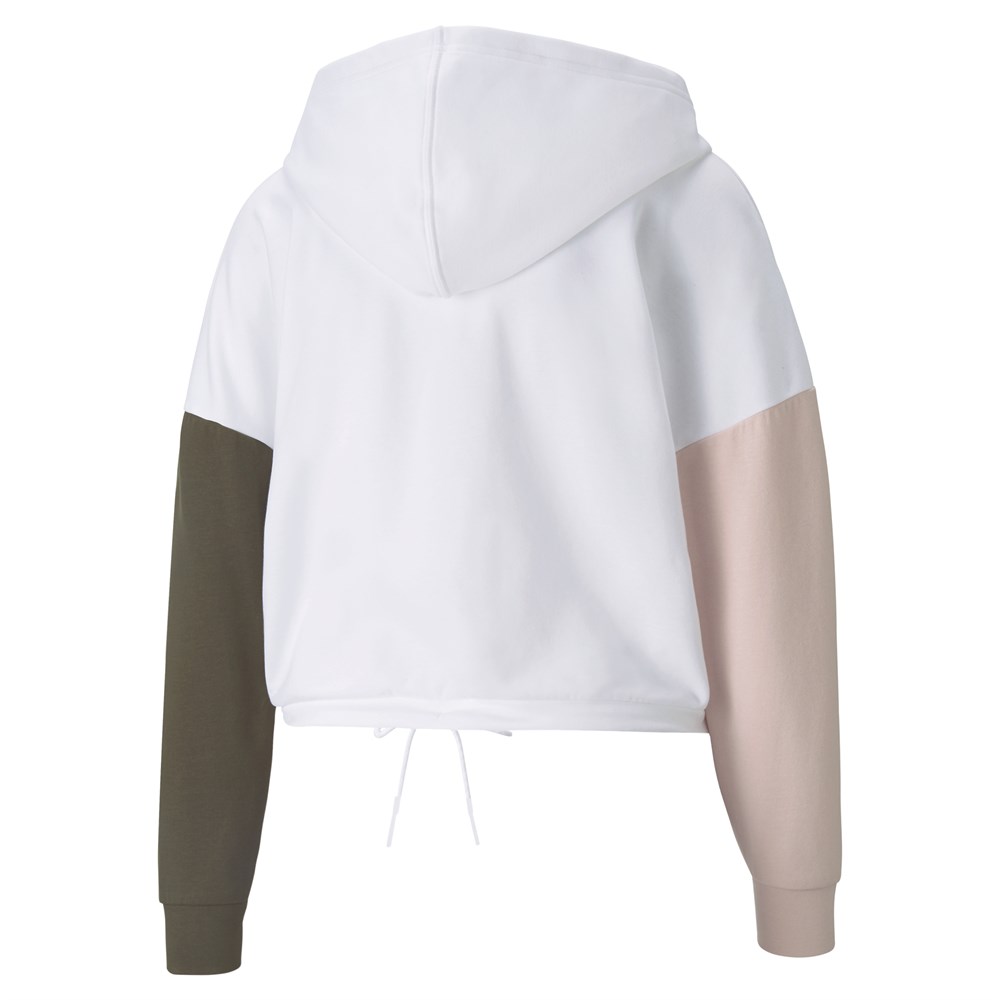 Puma Modern Sports Hoodie Kadın Beyaz Sweatshirt - 58948602