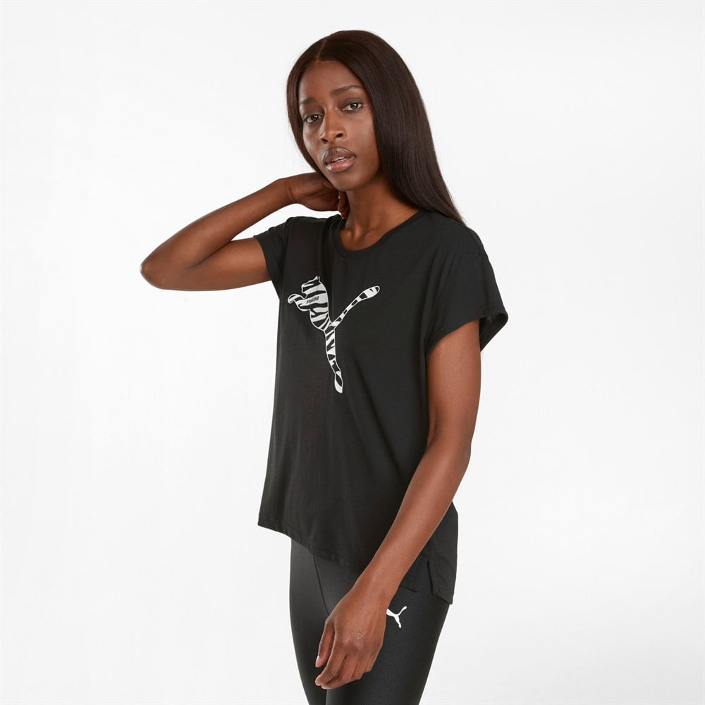 Puma Modern Sports Tee Kadın Siyah T-Shirt - 58947601
