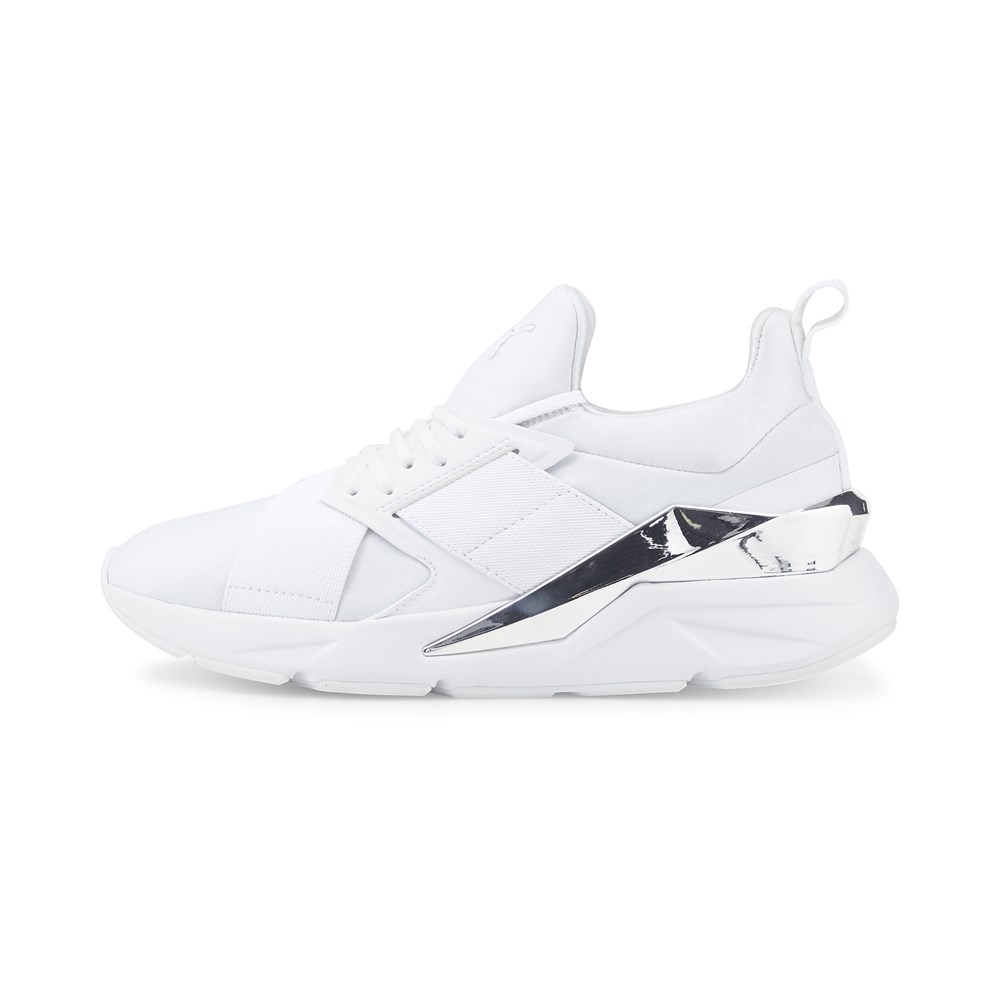 Puma Muse X5 Metal Wns Kadın Beyaz Günlük Spor Ayakkabı - 383954-02