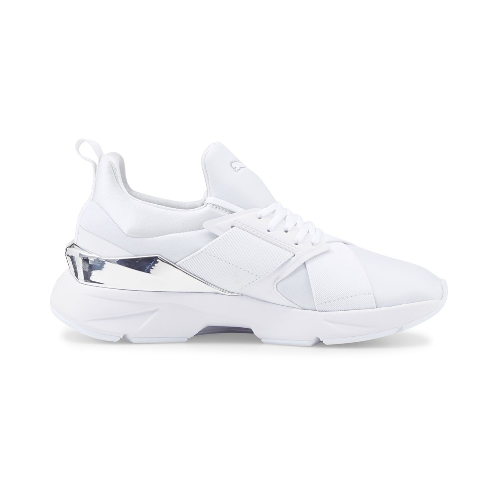 Puma Muse X5 Metal Wns Kadın Beyaz Günlük Spor Ayakkabı - 383954-02