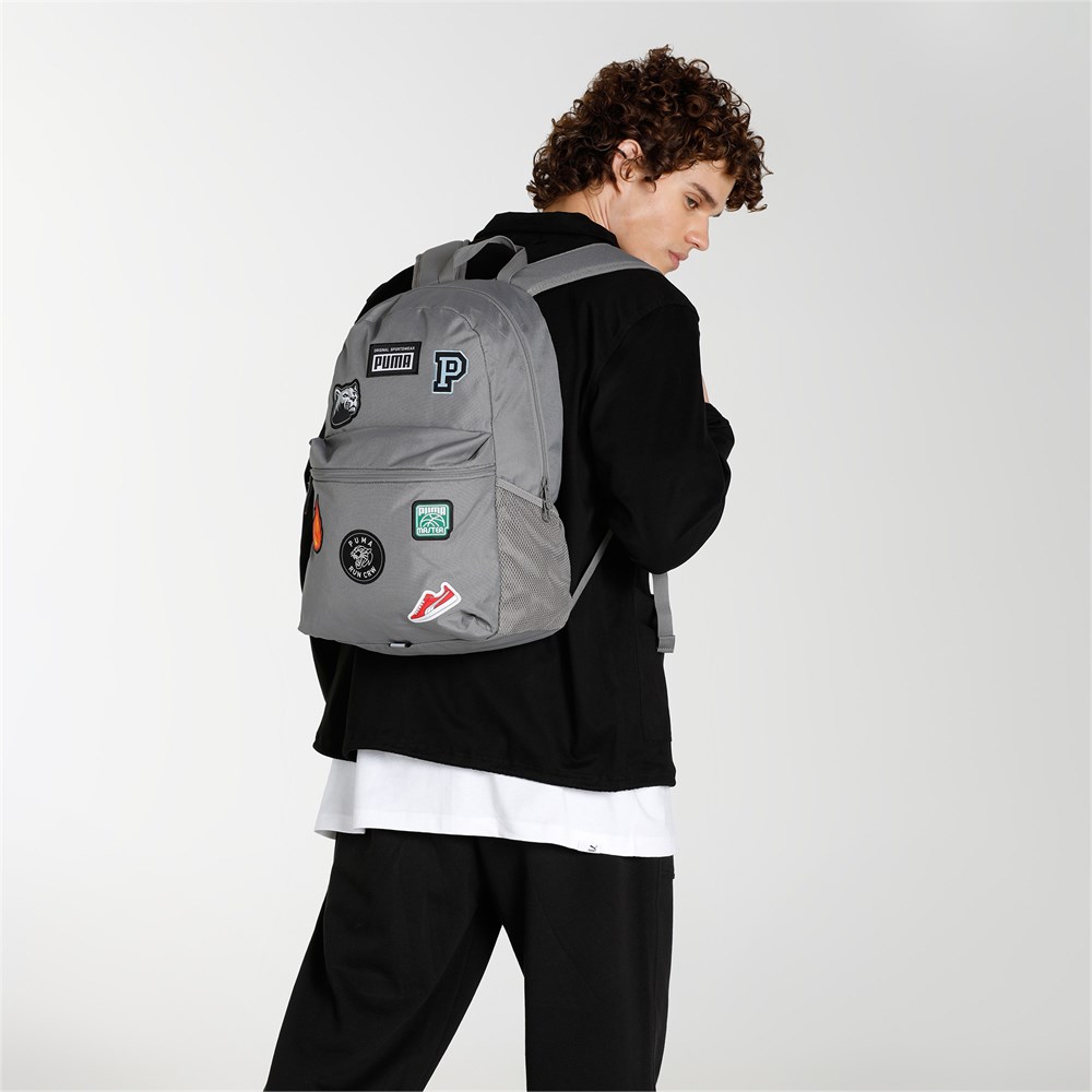 Puma Patch Backpack Unisex Gri Günlük Sırt Çantası - 078561-03
