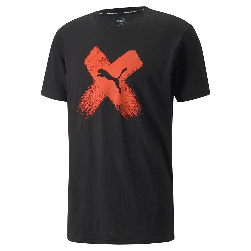 Puma Performance Cf Cat Branded Ss Tee Rec Erkek Siyah Antrenman T-shirt - 521644-01