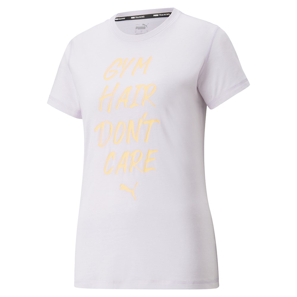 Puma Performance Empowerment Slogan (Eversculpt Connection) Kadın Lila Antrenman T-shirt - 521630-17