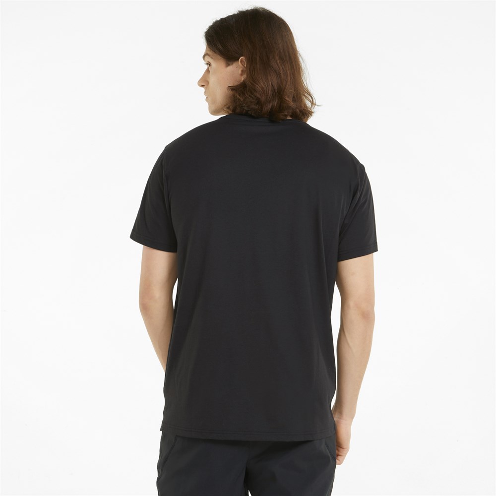 Puma Performance Unexpected Branded Ss Tee (Connection To T1) Erkek Siyah Antrenman T-shirt - 521641-01