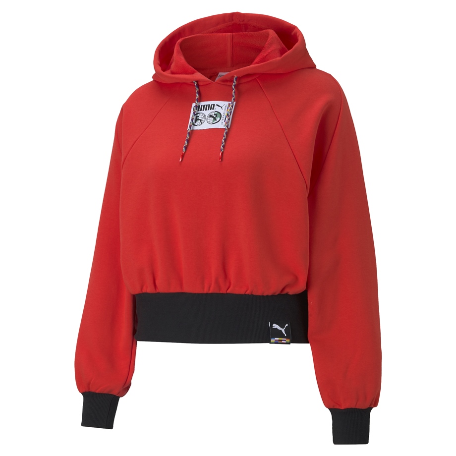 Puma Pı Hoodie Poppy Red Kadın Sweatshirts - 59969823