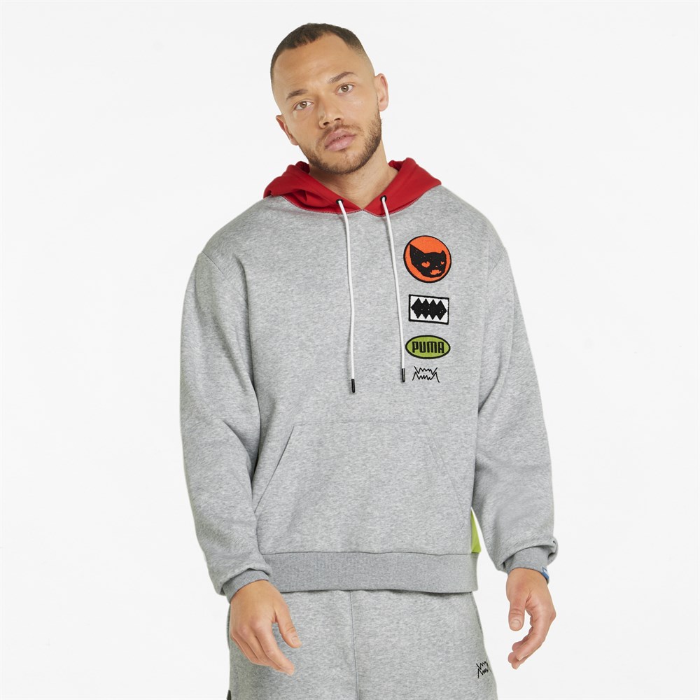 Puma Playbook Pullover Erkek Gri Günlük Sweatshirt - 534188-01