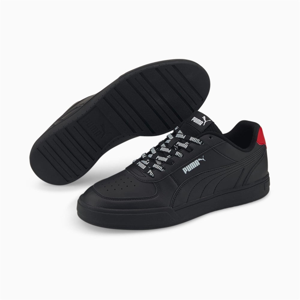 Puma Puma Caven Logomania Unisex Siyah Günlük Spor Ayakkabı - 383857-02