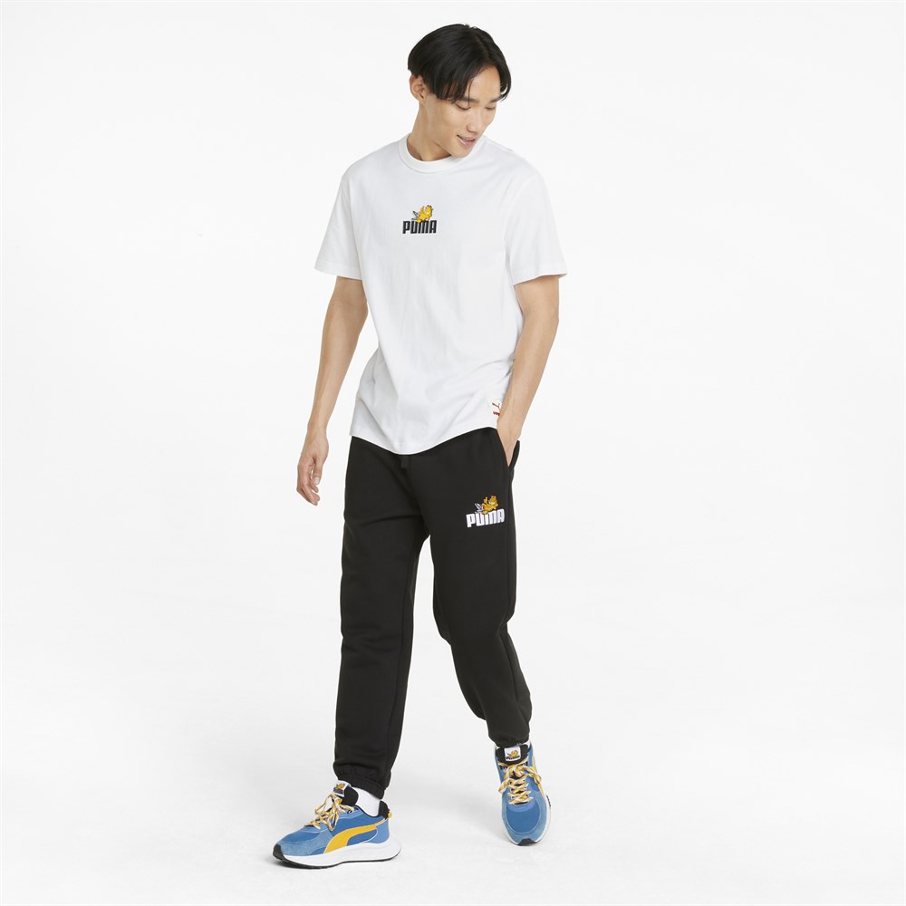 Puma Puma X Garfıeld Graphic Tee Erkek Beyaz Günlük T-shirt - 534433-02