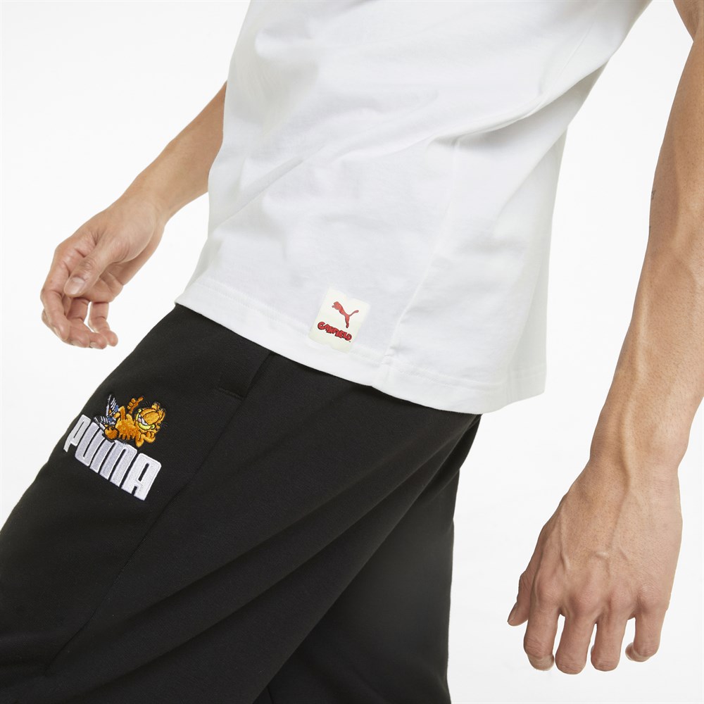 Puma Puma X Garfıeld Graphic Tee Erkek Beyaz Günlük T-shirt - 534433-02