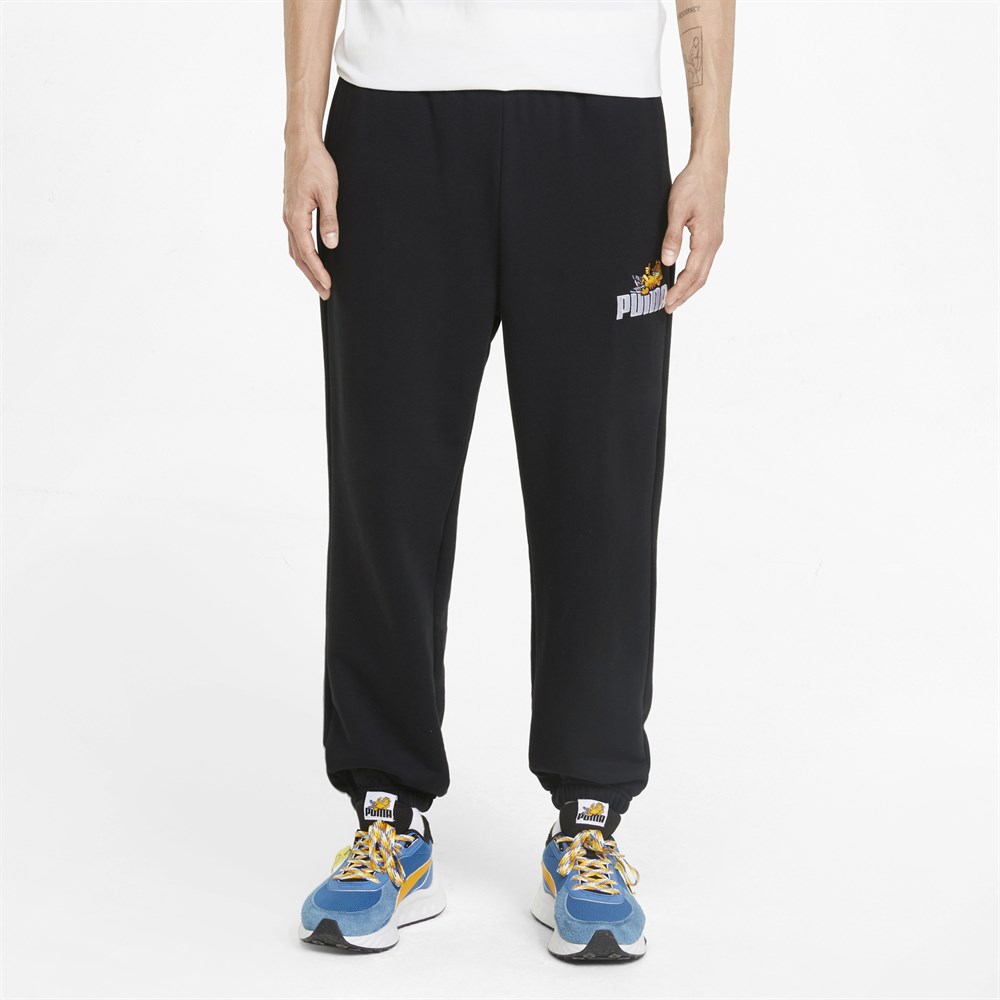 Puma Puma X Garfıeld Sweatpants Erkek Siyah Günlük Eşofman Altı - 534436-01